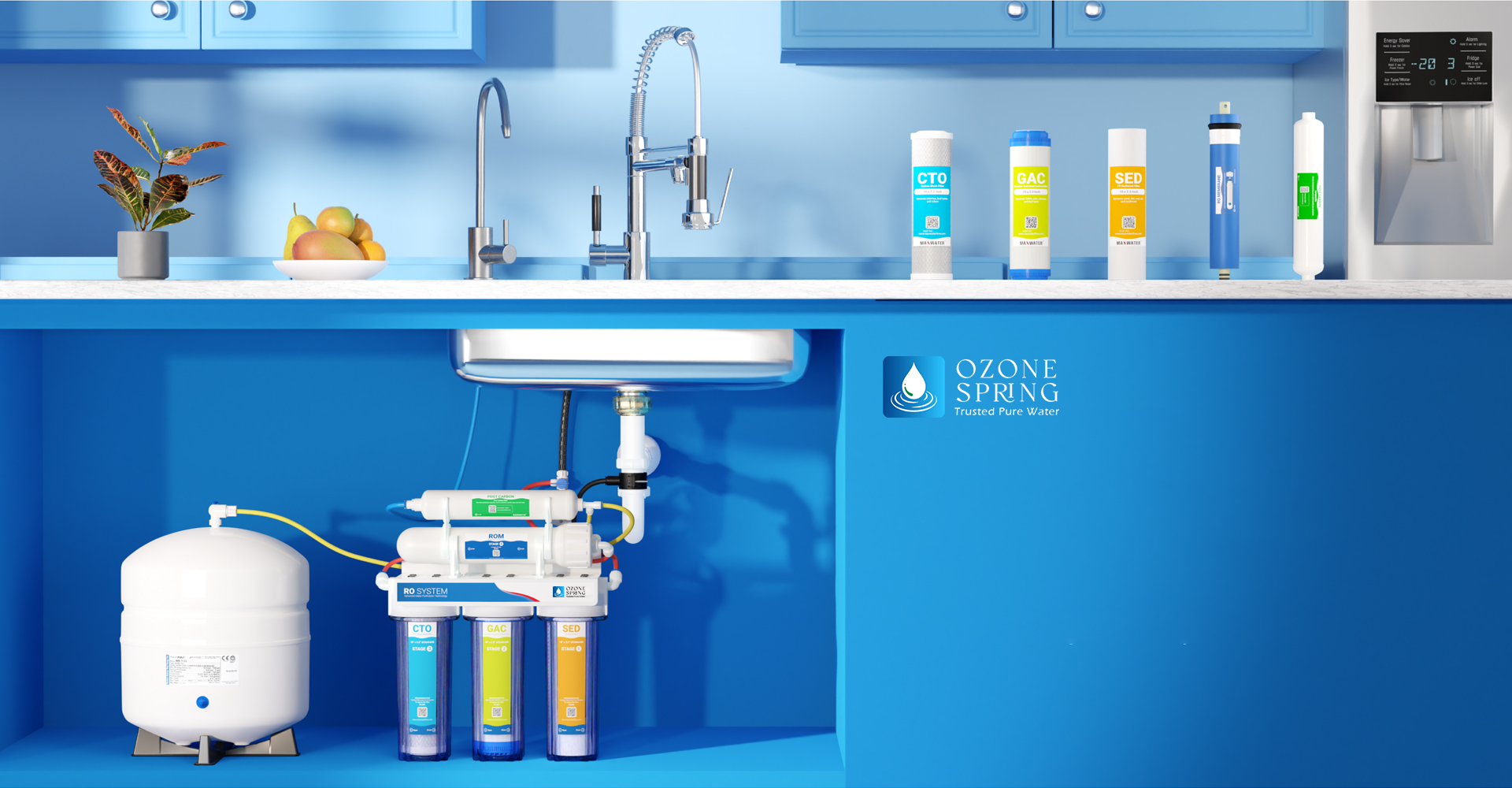 under sink RO water filter system Dubai