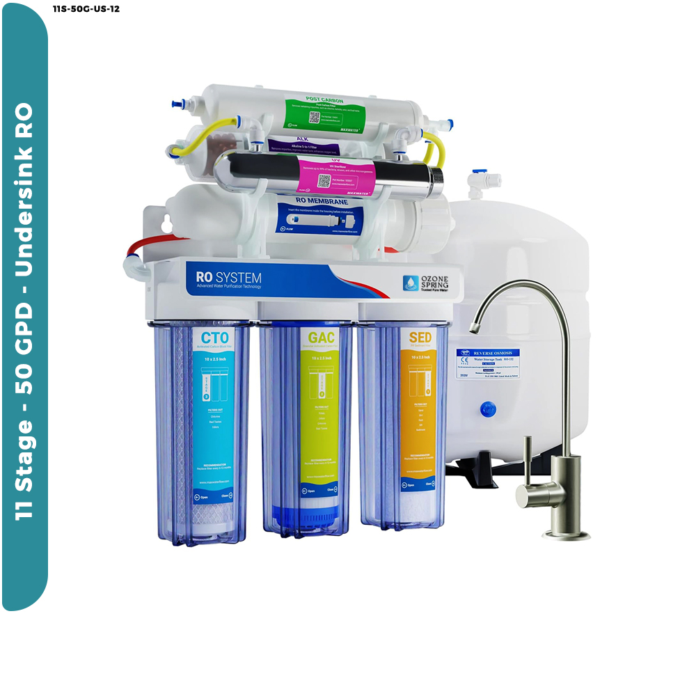 The Ultimate Doctor-Recommended Under sink Purifier – 11-Stage 50 GPD UV & pH Alkaline RO