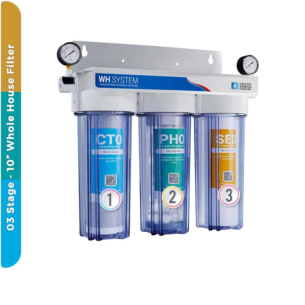 Appliance Protection Scale-Shield – 3-Stage Anti-Scale Home Filtration For Whole House - Sediment + Anti Scale + CTO Post Carbon